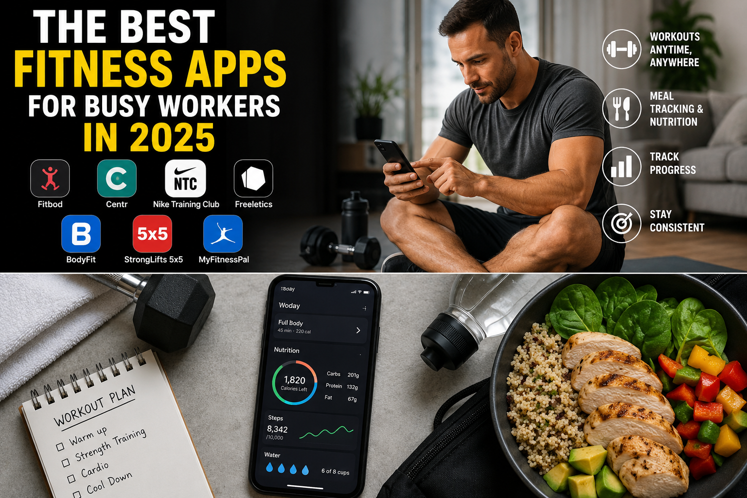 Top Fitness Apps For Busy Workers 2025