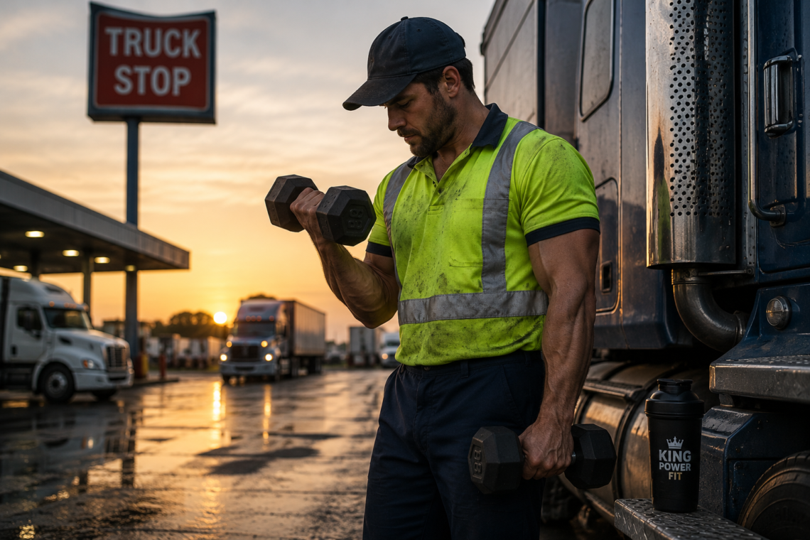 Full Body Dumbbell Circuit at Truck Stops.