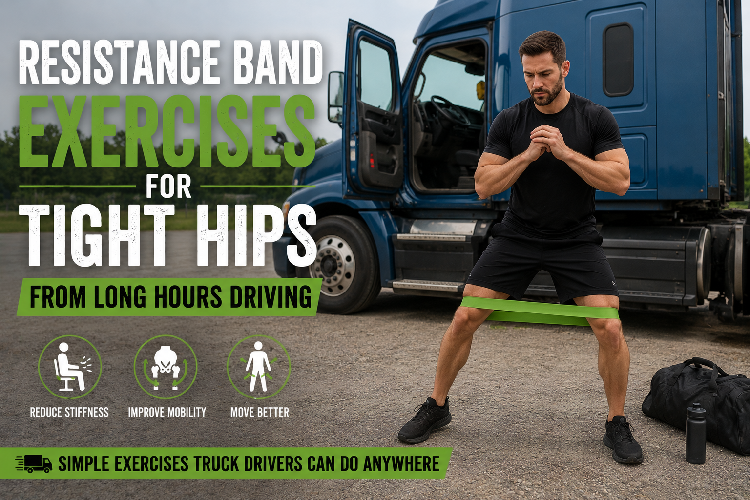 Resistance Band Exercises for Tight Hips From Long Hours Driving
