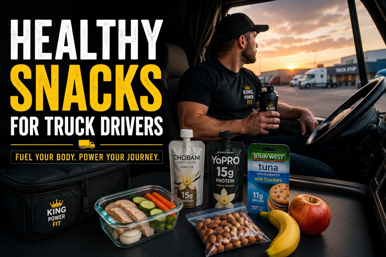 Best Healthy Snacks for Truck Drivers (High-Protein, Carb & Healthy Fat Options)