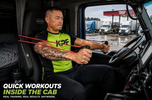 Quick-workout-routine-in-truck-cabs