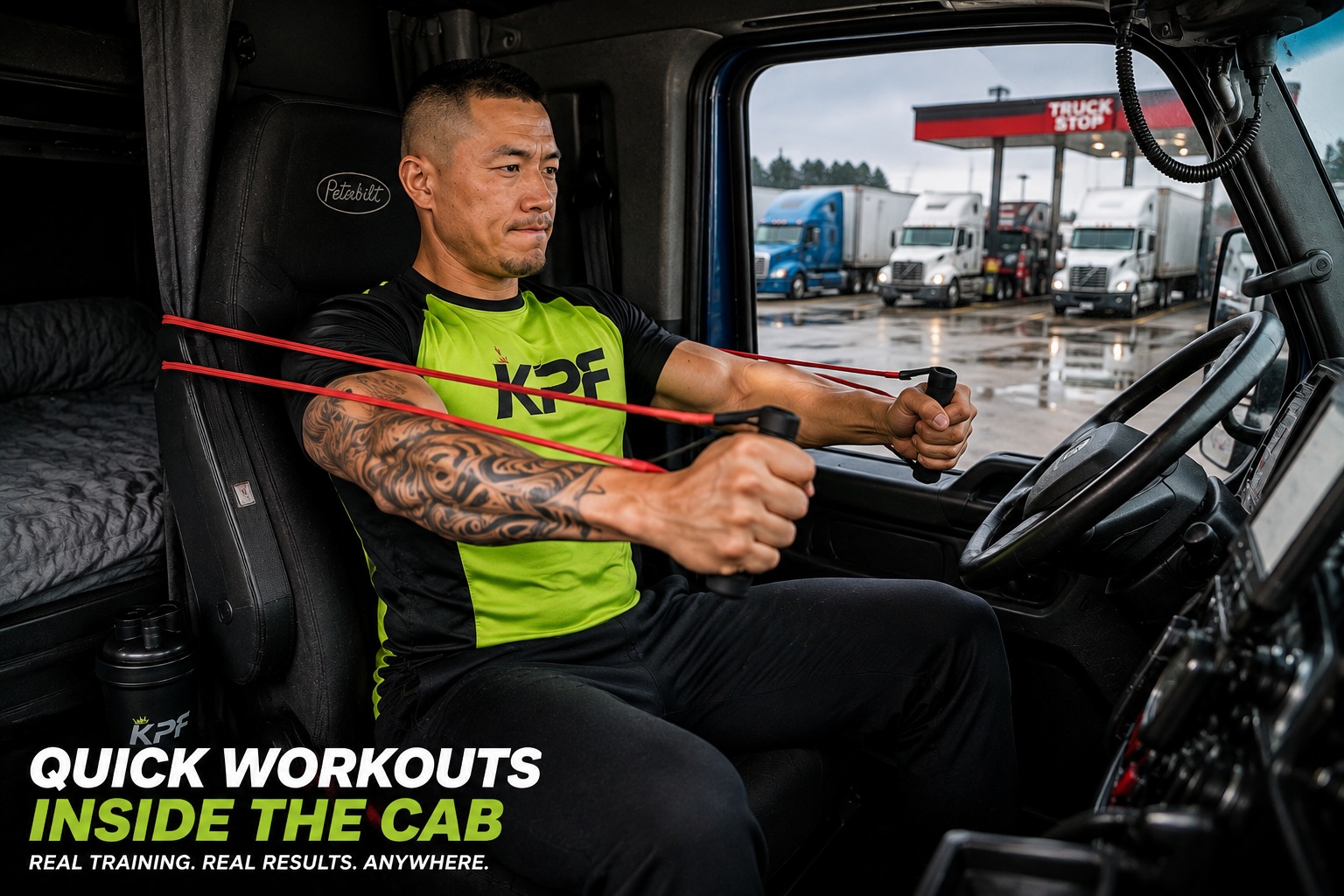 Quick Workouts Inside the Cab for Truck Drivers : Driver’s Seat Version.